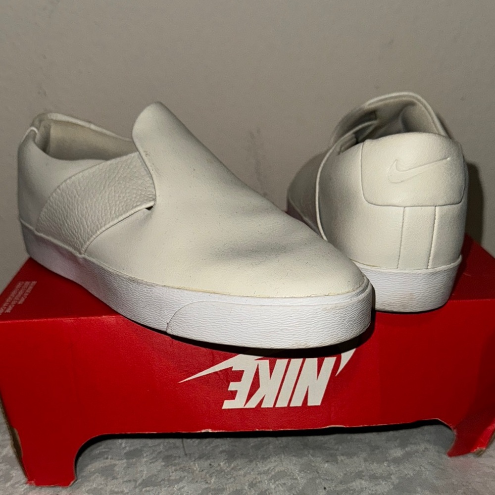 Nike Women Off White Slip-On Shoes
